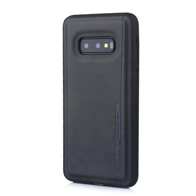 For Galaxy S10e Diaobaolee Shockproof PU + TPU Protective Case