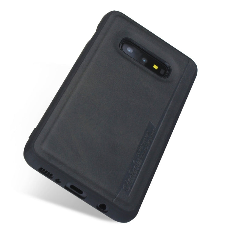 For Galaxy S10e Diaobaolee Shockproof PU + TPU Protective Case