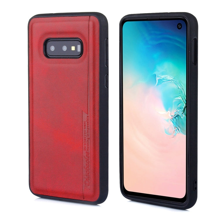 For Galaxy S10e Diaobaolee Shockproof PU + TPU Protective Case
