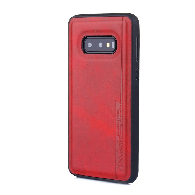 For Galaxy S10e Diaobaolee Shockproof PU + TPU Protective Case