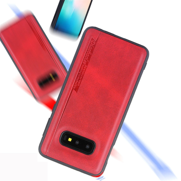 For Galaxy S10e Diaobaolee Shockproof PU + TPU Protective Case