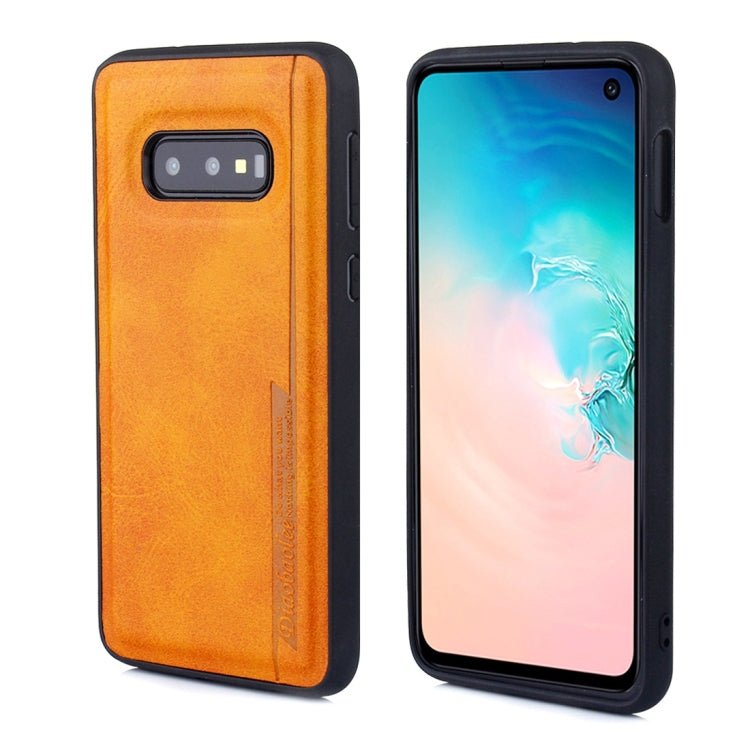 For Galaxy S10e Diaobaolee Shockproof PU + TPU Protective Case