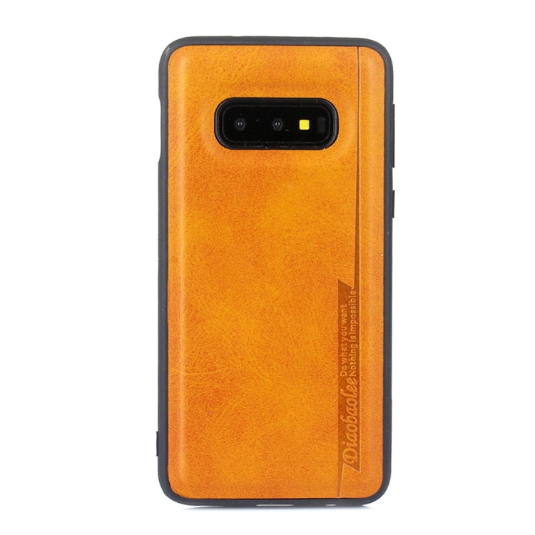 For Galaxy S10e Diaobaolee Shockproof PU + TPU Protective Case