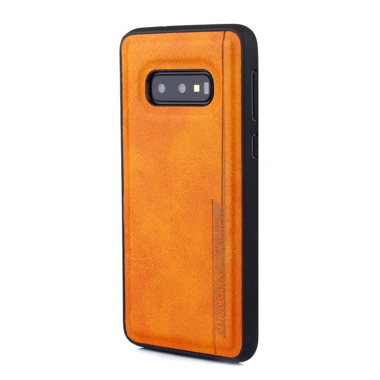 For Galaxy S10e Diaobaolee Shockproof PU + TPU Protective Case