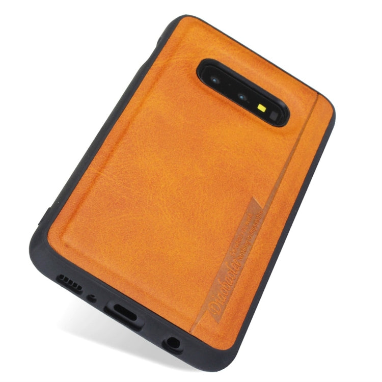 For Galaxy S10e Diaobaolee Shockproof PU + TPU Protective Case
