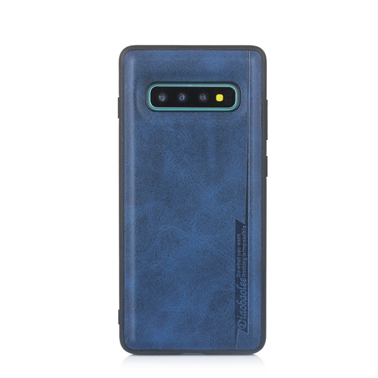 For Galaxy S10+ Diaobaolee Shockproof PU + TPU Protective Case