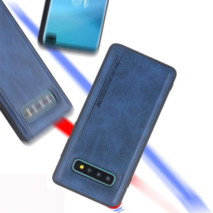 For Galaxy S10+ Diaobaolee Shockproof PU + TPU Protective Case