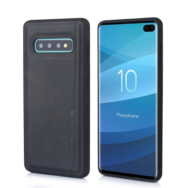 For Galaxy S10+ Diaobaolee Shockproof PU + TPU Protective Case
