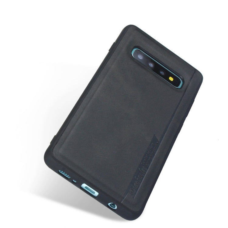 For Galaxy S10+ Diaobaolee Shockproof PU + TPU Protective Case