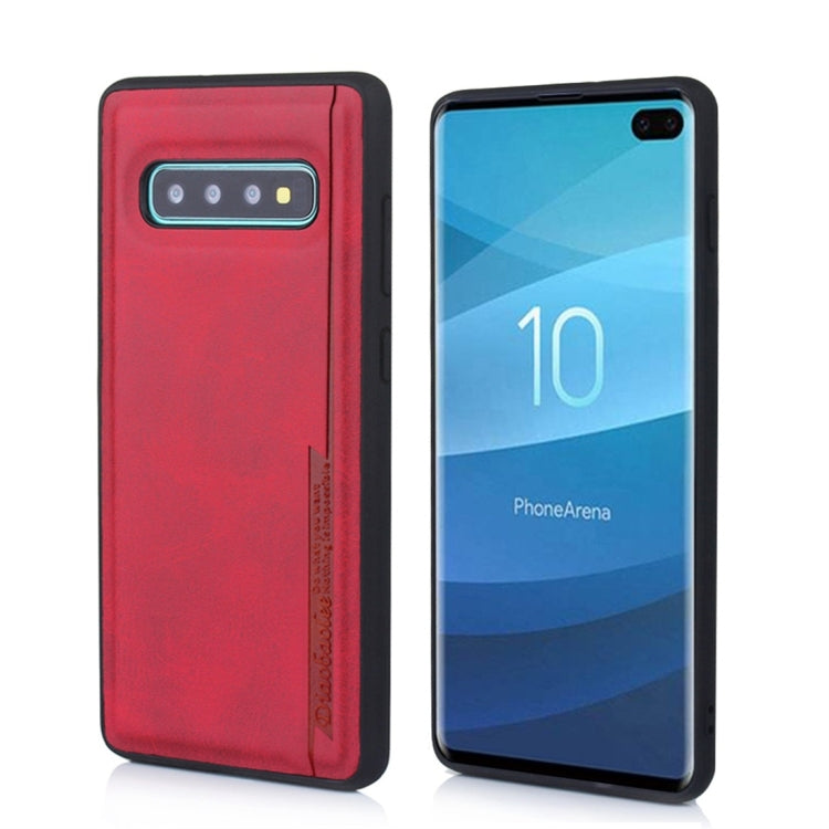 For Galaxy S10+ Diaobaolee Shockproof PU + TPU Protective Case