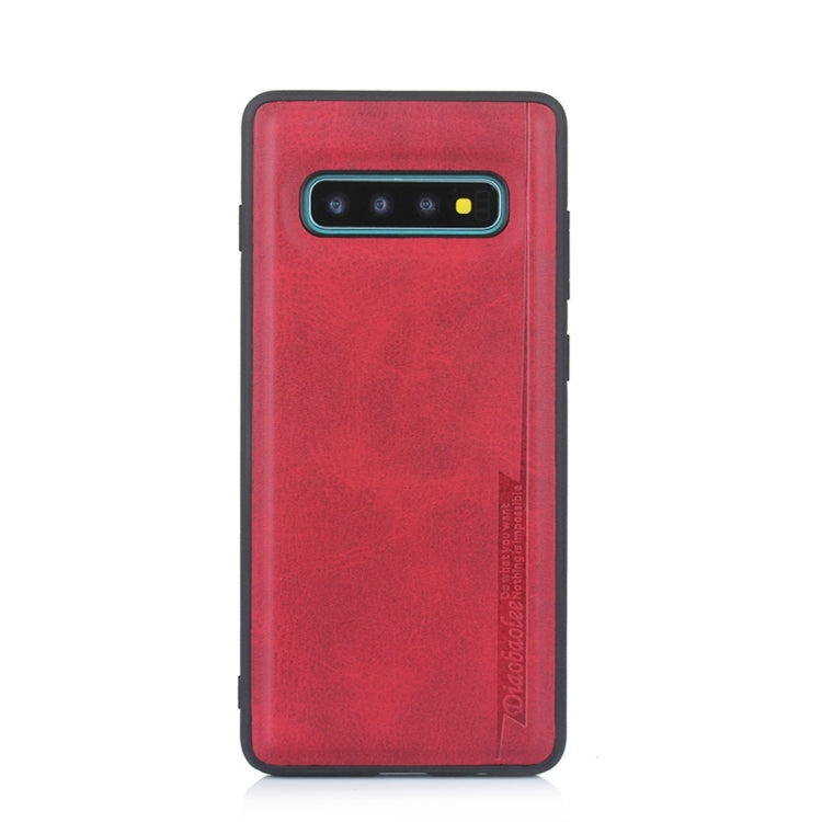 For Galaxy S10+ Diaobaolee Shockproof PU + TPU Protective Case