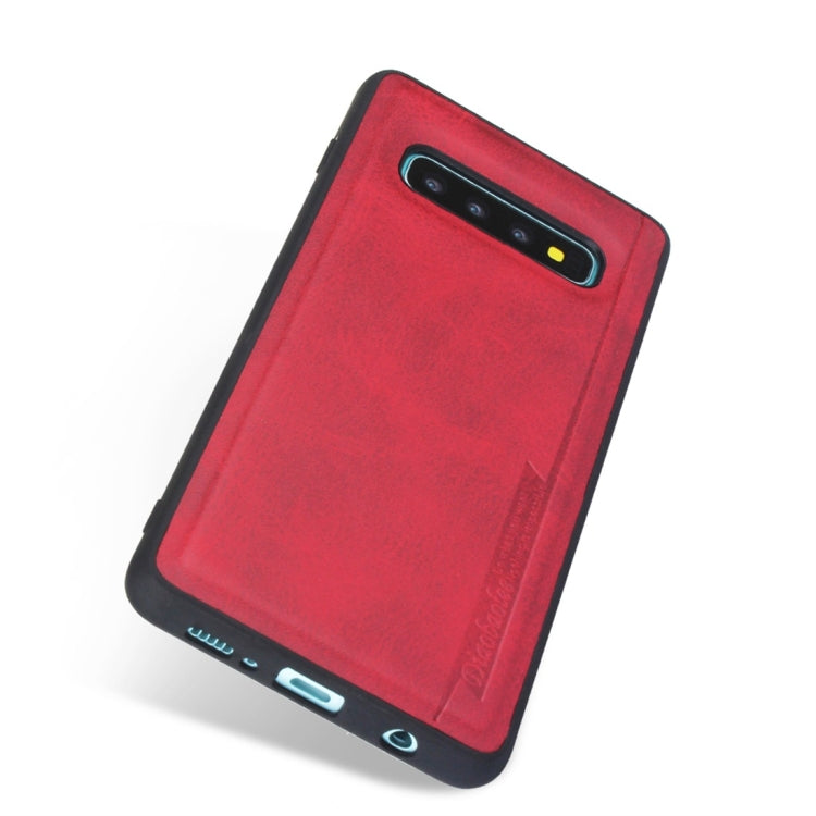 For Galaxy S10+ Diaobaolee Shockproof PU + TPU Protective Case
