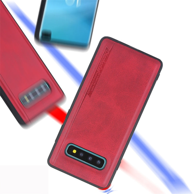 For Galaxy S10+ Diaobaolee Shockproof PU + TPU Protective Case