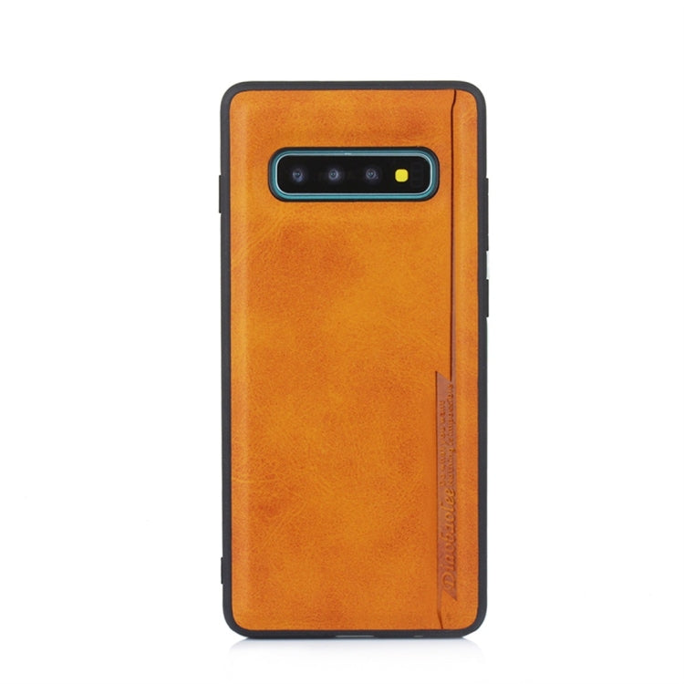 For Galaxy S10+ Diaobaolee Shockproof PU + TPU Protective Case