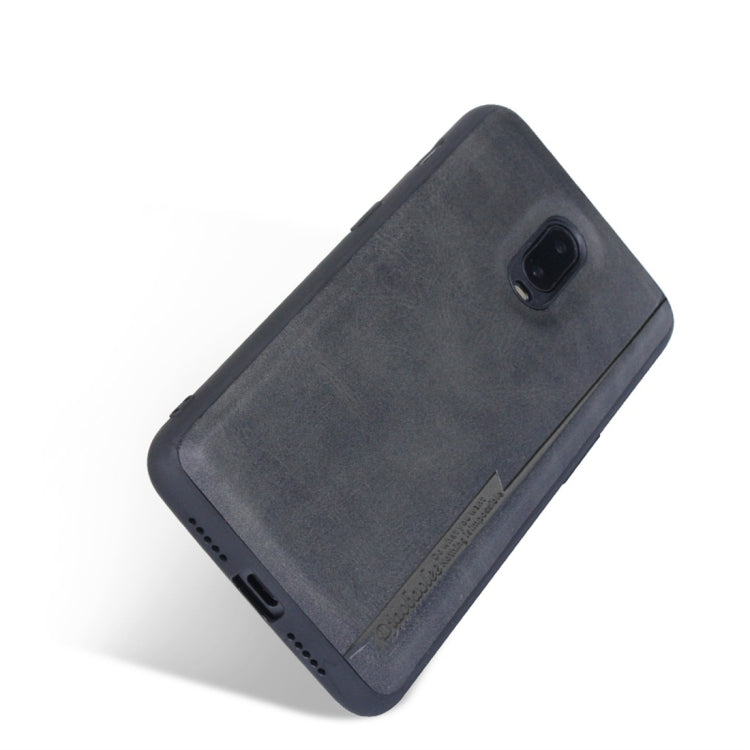 For OnePlus 6 Diaobaolee Shockproof PU + TPU Protective Case