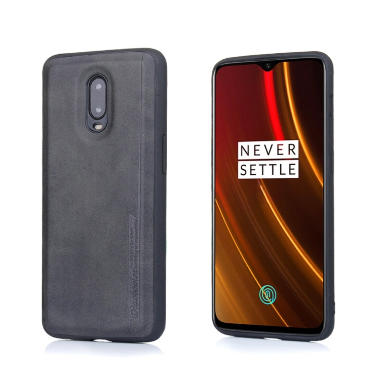 For OnePlus 6T Diaobaolee Shockproof PU + TPU Protective Case