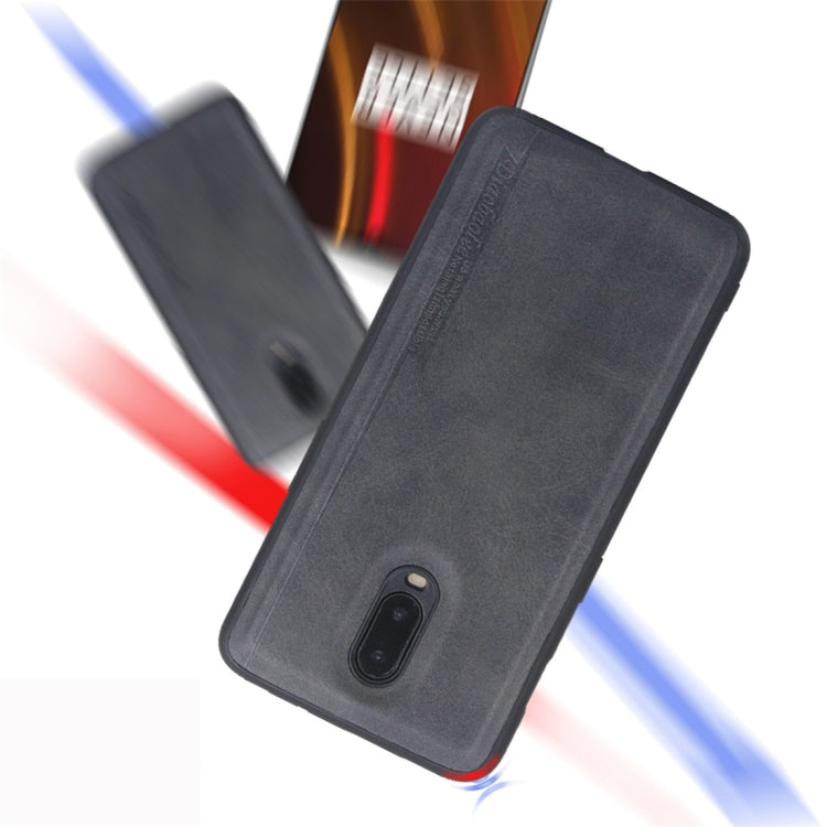 For OnePlus 6T Diaobaolee Shockproof PU + TPU Protective Case