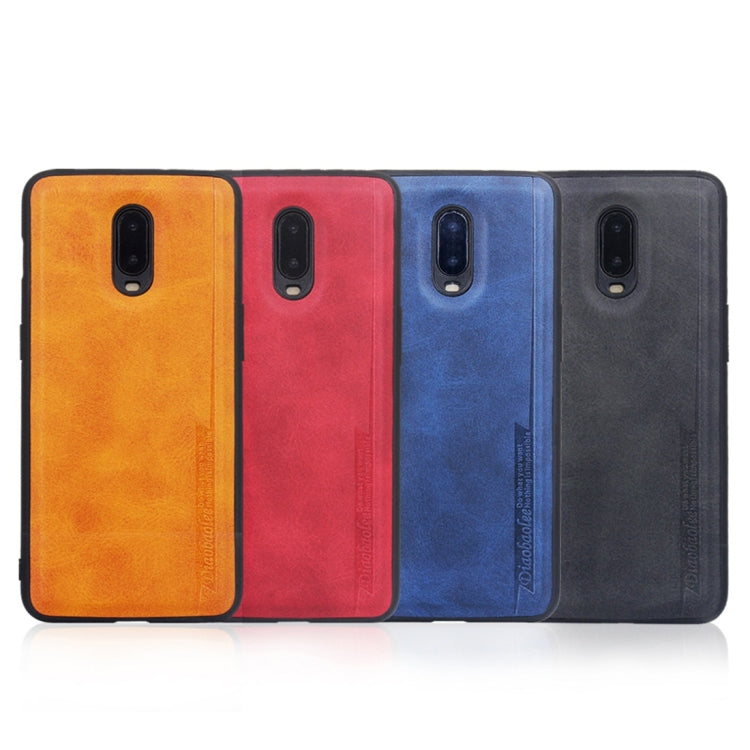 For OnePlus 6T Diaobaolee Shockproof PU + TPU Protective Case