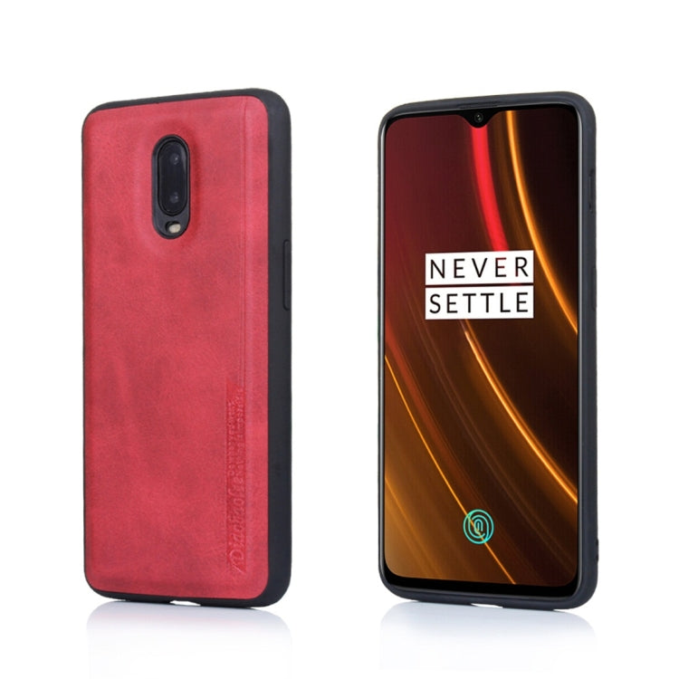 For OnePlus 6T Diaobaolee Shockproof PU + TPU Protective Case