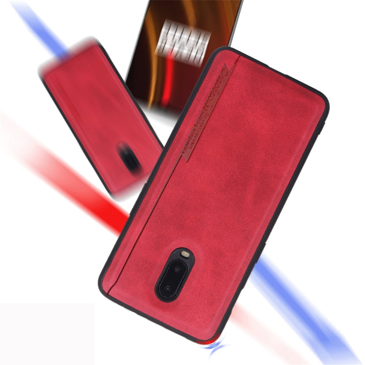 For OnePlus 6T Diaobaolee Shockproof PU + TPU Protective Case