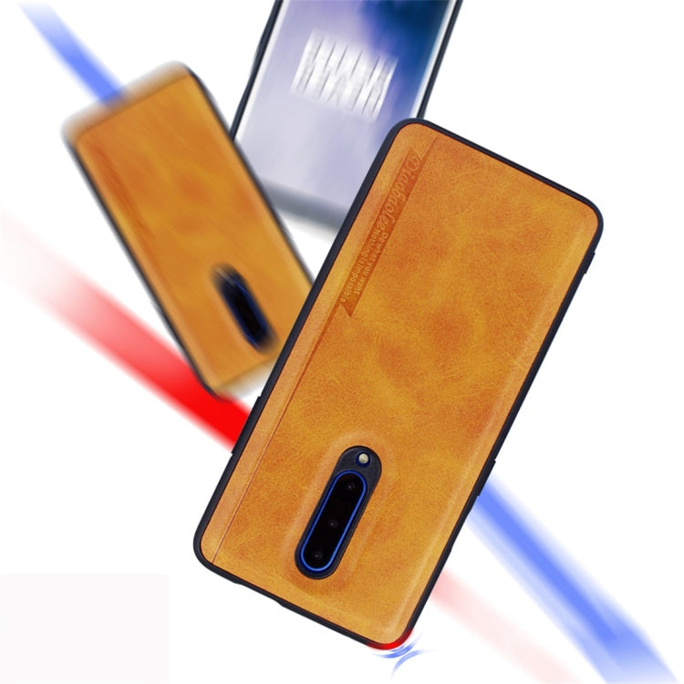 For OnePlus 7 Diaobaolee Shockproof PU + TPU Protective Case
