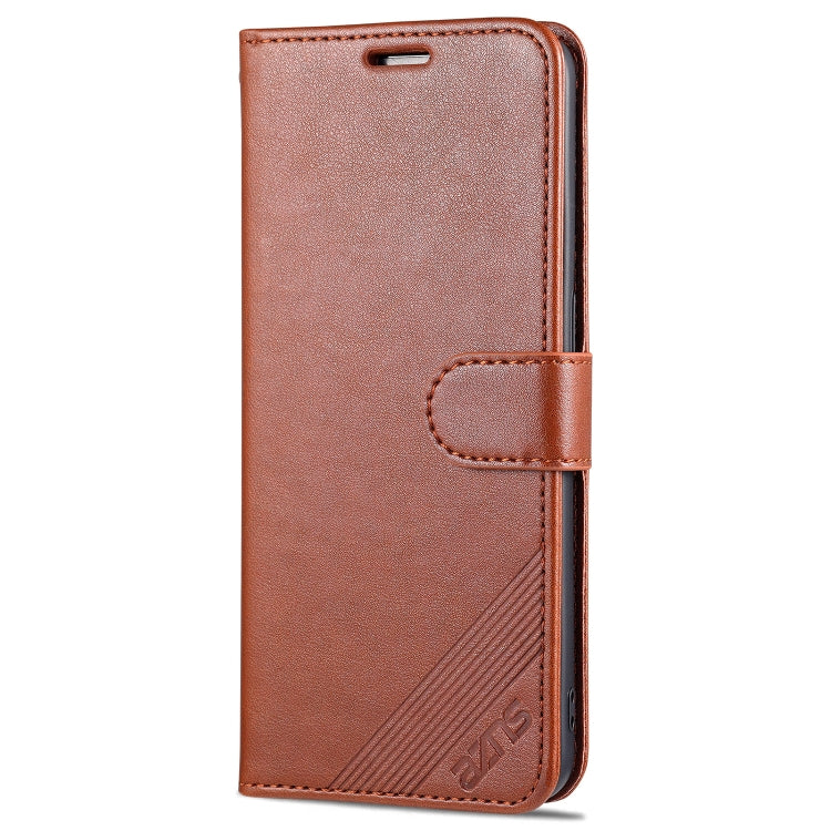 For OPPO Reno6 / Reno6 Pro 5G AZNS Sheepskin Texture Horizontal Flip Leather Case with Holder & Card Slots & Wallet