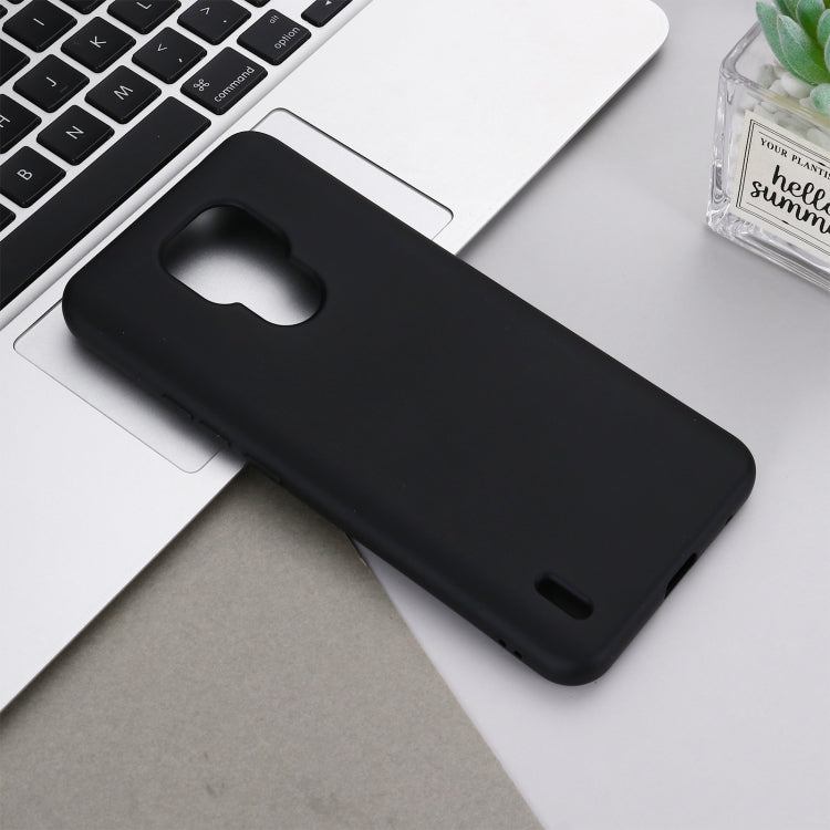 For Motorola Moto E7 2020 Pure Color Liquid Silicone Shockproof Full Coverage Case
