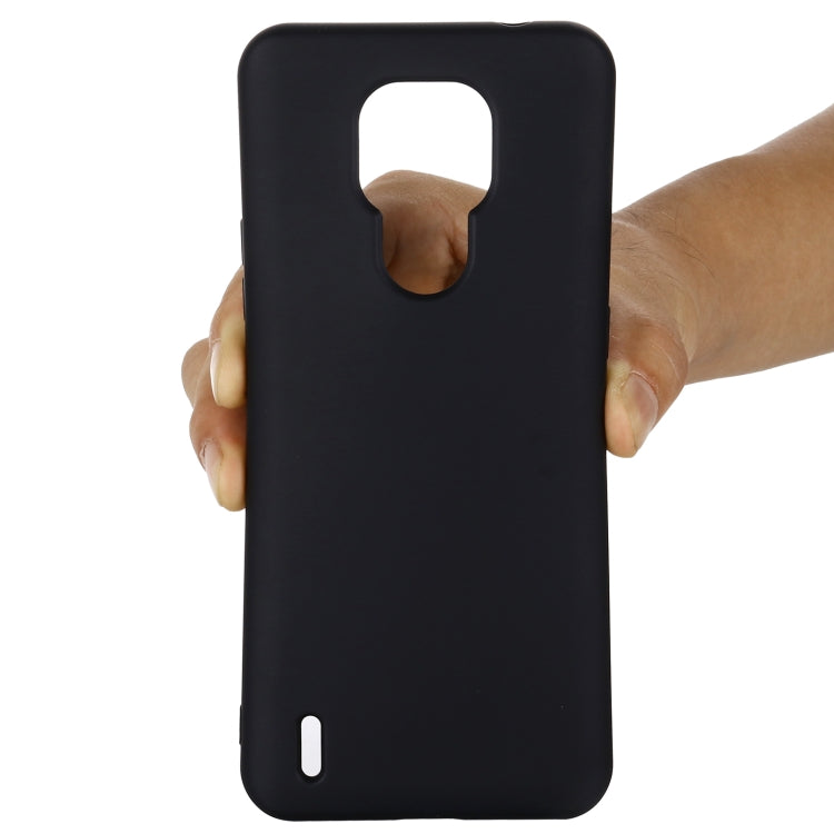 For Motorola Moto E7 2020 Pure Color Liquid Silicone Shockproof Full Coverage Case