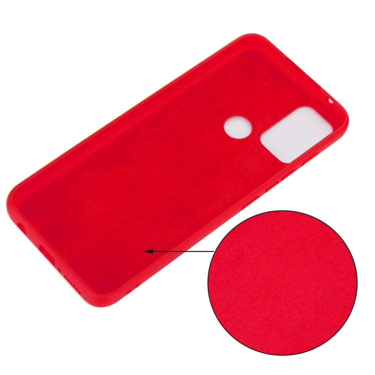 For Motorola Moto G50 Pure Color Liquid Silicone Shockproof Full Coverage Case