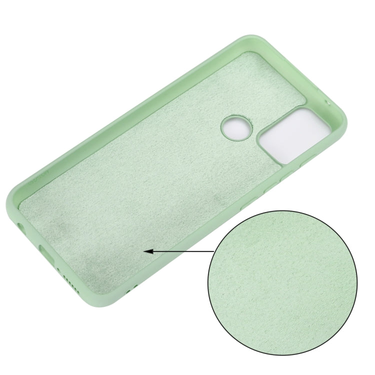 For Motorola Moto G50 Pure Color Liquid Silicone Shockproof Full Coverage Case