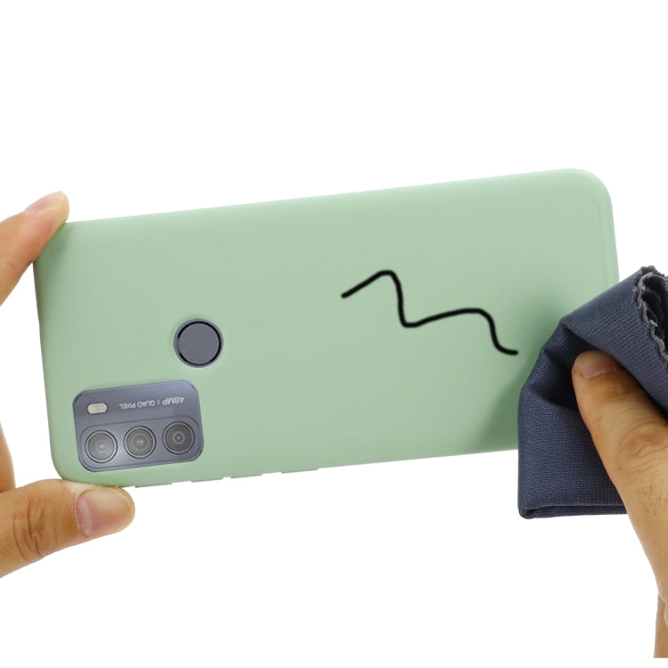 For Motorola Moto G50 Pure Color Liquid Silicone Shockproof Full Coverage Case