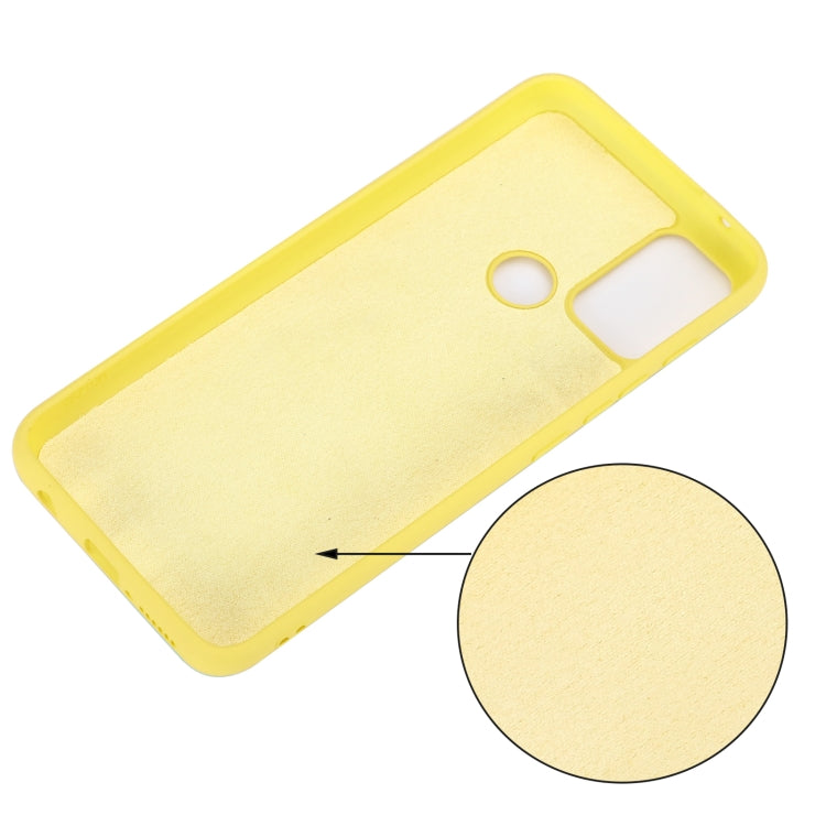 For Motorola Moto G50 Pure Color Liquid Silicone Shockproof Full Coverage Case