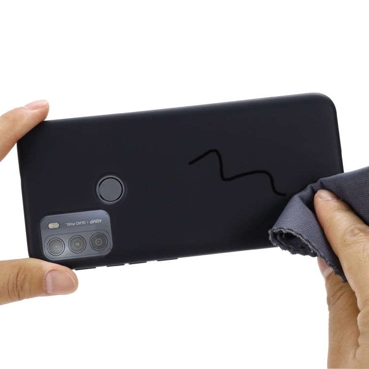 For Motorola Moto G50 Pure Color Liquid Silicone Shockproof Full Coverage Case