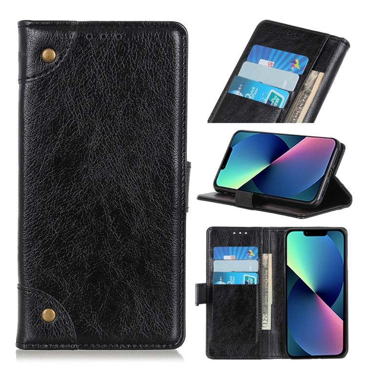 For iPhone 13 mini Copper Buckle Nappa Texture Horizontal Flip Leather Case with Holder & Card Slots & Wallet