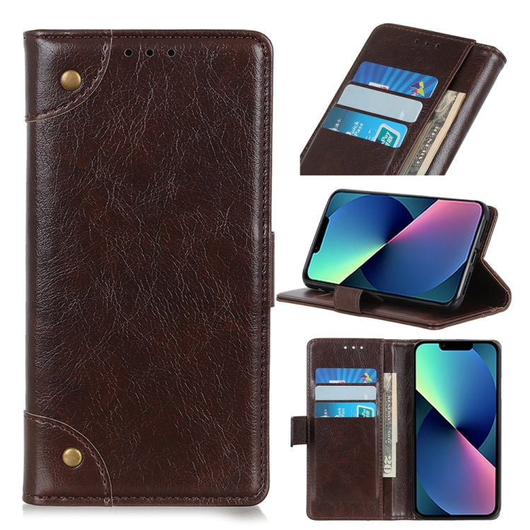 For iPhone 13 mini Copper Buckle Nappa Texture Horizontal Flip Leather Case with Holder & Card Slots & Wallet