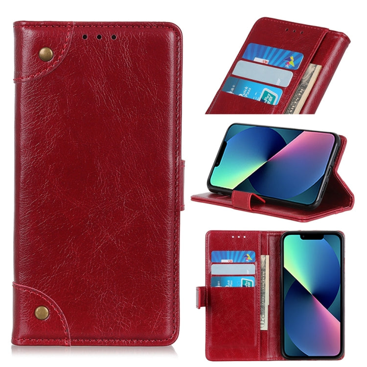For iPhone 13 mini Copper Buckle Nappa Texture Horizontal Flip Leather Case with Holder & Card Slots & Wallet