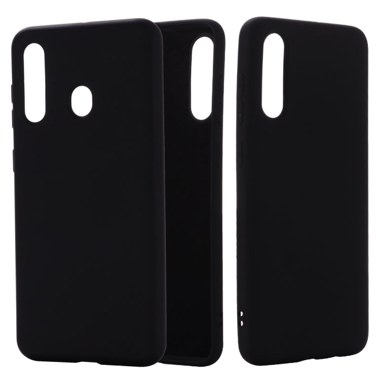 For Galaxy A70s Solid Color Liquid Silicone Dropproof Full Coverage Protective Case