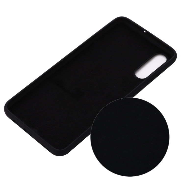 For Galaxy A70s Solid Color Liquid Silicone Dropproof Full Coverage Protective Case