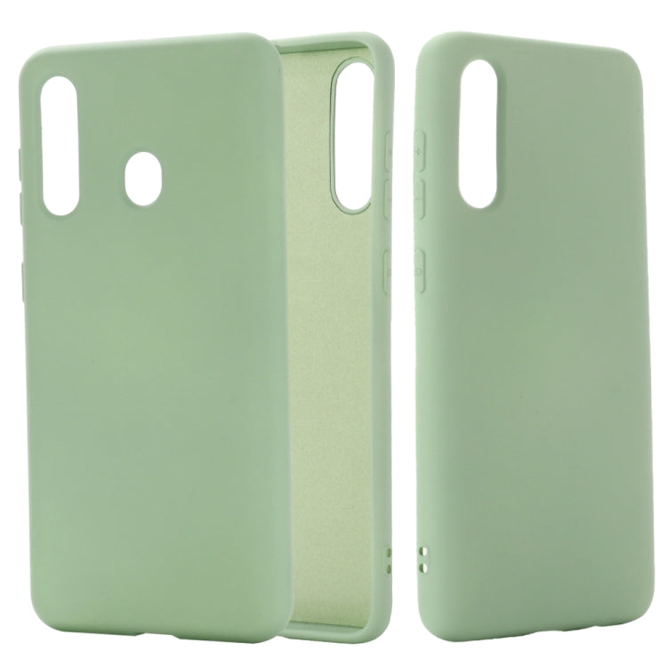 For Galaxy A70s Solid Color Liquid Silicone Dropproof Full Coverage Protective Case