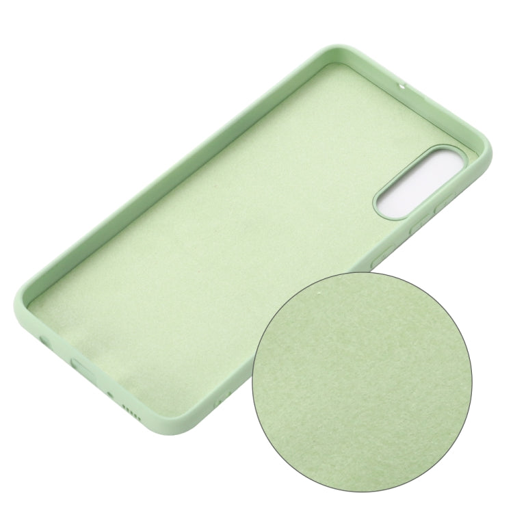 For Galaxy A70s Solid Color Liquid Silicone Dropproof Full Coverage Protective Case