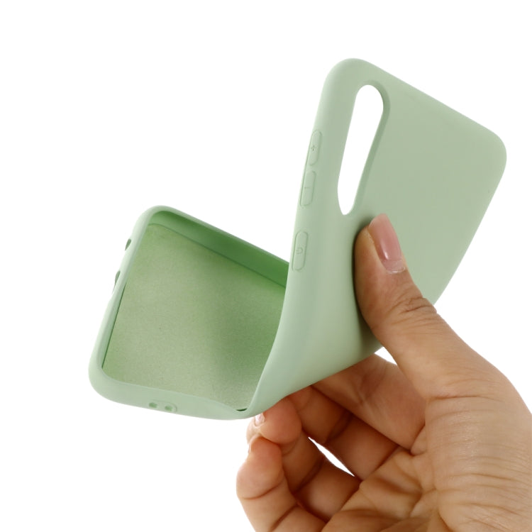 For Galaxy A70s Solid Color Liquid Silicone Dropproof Full Coverage Protective Case