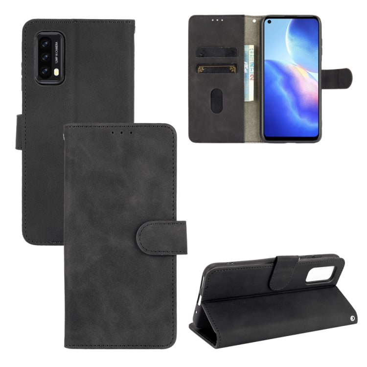 For Blackview A90 Solid Color Skin Feel Magnetic Buckle Horizontal Flip Calf Texture PU Leather Case with Holder & Card Slots & Wallet