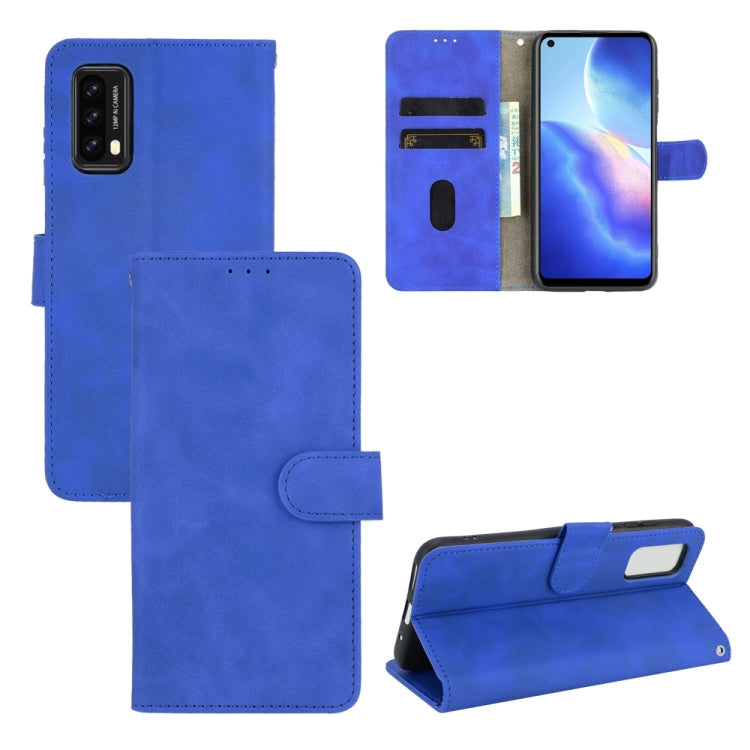 For Blackview A90 Solid Color Skin Feel Magnetic Buckle Horizontal Flip Calf Texture PU Leather Case with Holder & Card Slots & Wallet