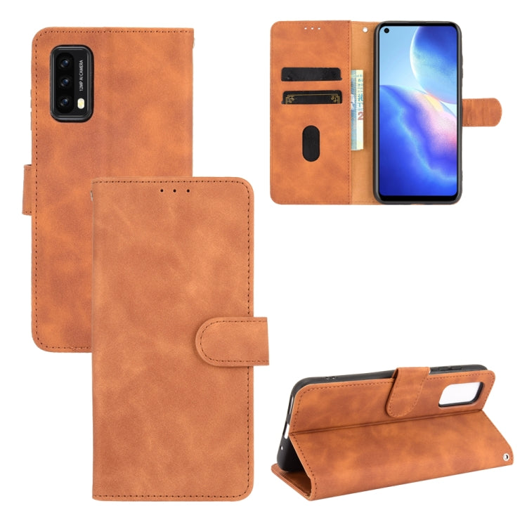 For Blackview A90 Solid Color Skin Feel Magnetic Buckle Horizontal Flip Calf Texture PU Leather Case with Holder & Card Slots & Wallet