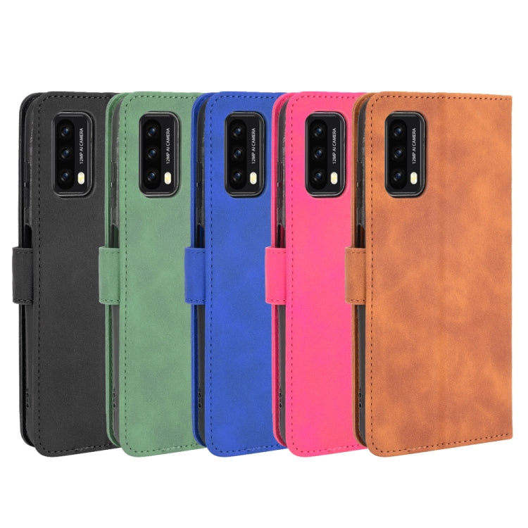 For Blackview A90 Solid Color Skin Feel Magnetic Buckle Horizontal Flip Calf Texture PU Leather Case with Holder & Card Slots & Wallet
