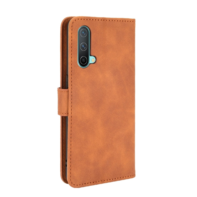 For OnePlus Nord CE 5G Solid Color Skin Feel Magnetic Buckle Horizontal Flip Calf Texture PU Leather Case with Holder & Card Slots & Wallet