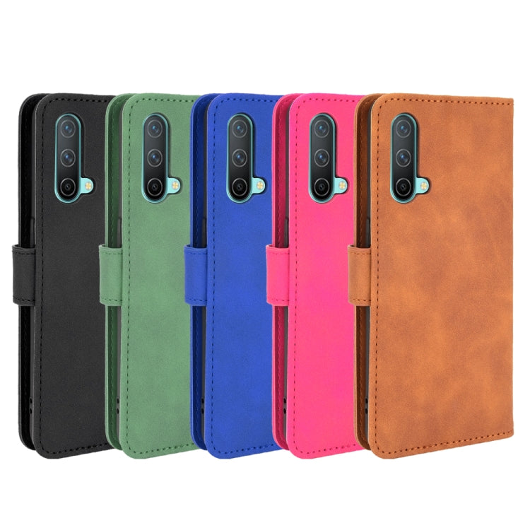 For OnePlus Nord CE 5G Solid Color Skin Feel Magnetic Buckle Horizontal Flip Calf Texture PU Leather Case with Holder & Card Slots & Wallet