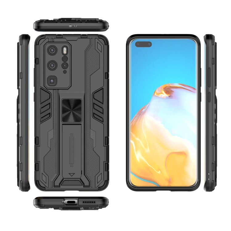 For Huawei P40 Supersonic PC + TPU Shock-proof Protective Case with Holder
