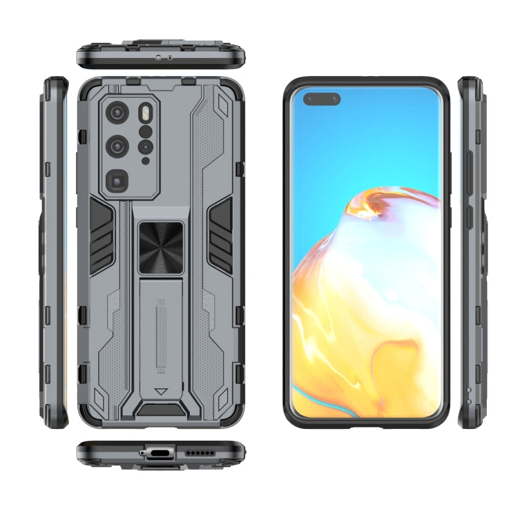 For Huawei P40 Supersonic PC + TPU Shock-proof Protective Case with Holder