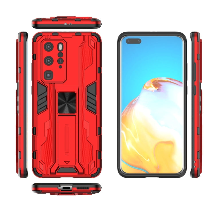For Huawei P40 Supersonic PC + TPU Shock-proof Protective Case with Holder